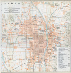 70305-0015 - Map of Kyoto 1914