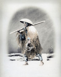 190102-0035-PP - Laborer in Straw Raincoat