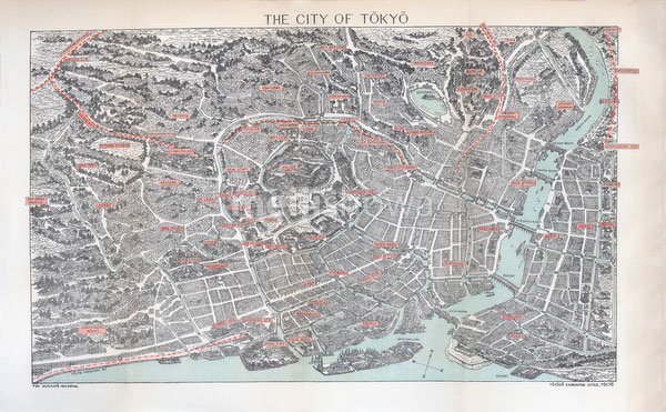 70411-0008 - Map of Tokyo 1903