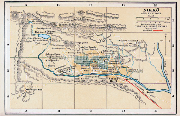 70424-0011 - Map of Nikko 1920